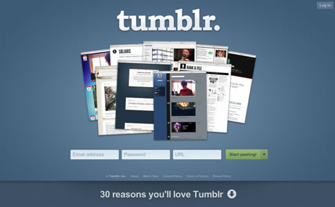 ブログ＋ツイッター＋フェイスブックの機能を併せ持ったブログサービス「タンブラー」tumblr.com