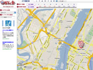 藤崎さん開発のプラットフォームが使われている「どこ地図NYの食」