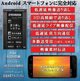 放送局向け、低遅延送り返しシステム　Eyevision　Cast