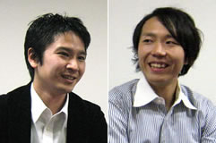 ＜インタビュー対象者＞ 左：鶴羽佳秀さん（いいめもプロジェクト） 右：北村孝之さん（いいめもプロジェクト）