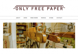 「ONLY FREE PAPER」HP