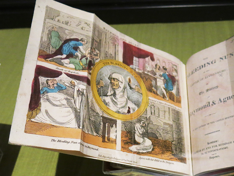 “マンク”の中でも人気の高かったThe Bleeding Nun（血みどろ修道女） のエピソードの挿絵、豪華フルカラー！（1823年版）