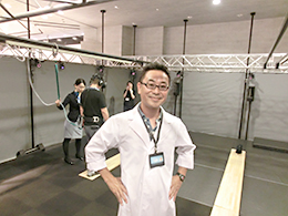 田宮氏とともに『VR ZONE』を手掛けたコヤ所長ことバンダイナムコエンターテインメントの小山順一朗氏。『高所恐怖SHOW』をアテンドしていただいたきました。